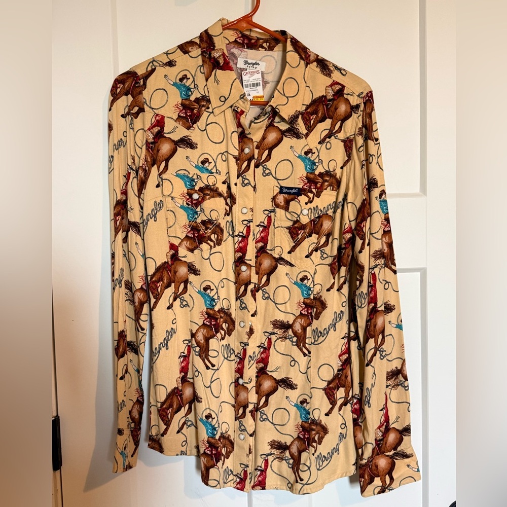 Wrangler Retro Long Sleeve Button Down Shirt NWT